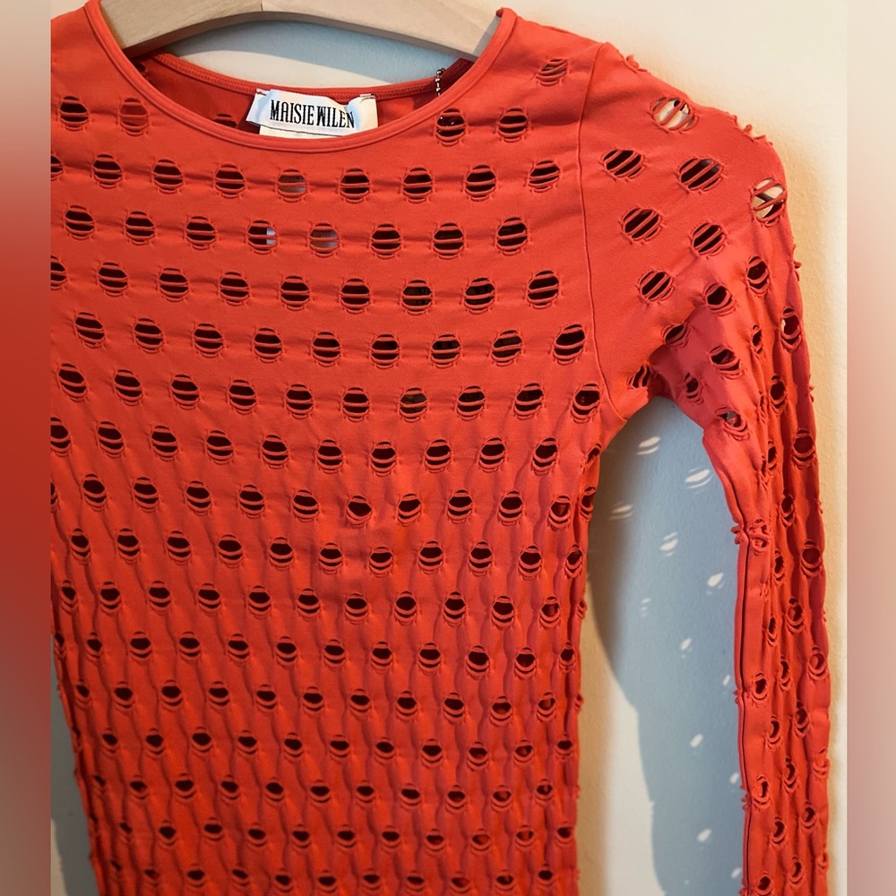 Maisie Wilen Perforated Dress